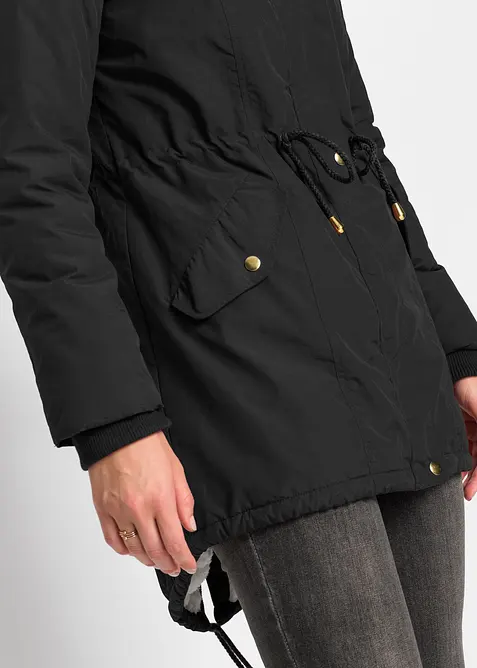 Parkas med teddyfoder, bonprix