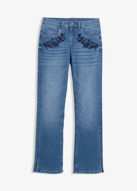 Bootcut-jeans med medelhög midja, bonprix