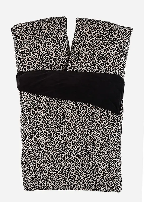 Vändbart påslakanset med leopardmönster, bonprix