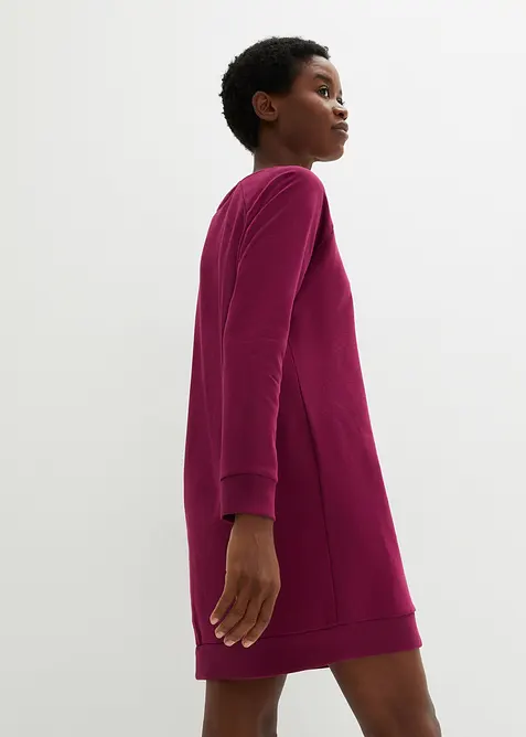 Klänning av mjuk frotté, bonprix