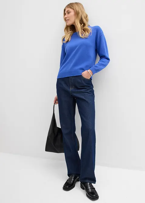 Oversizetröja av ren bomull, bonprix