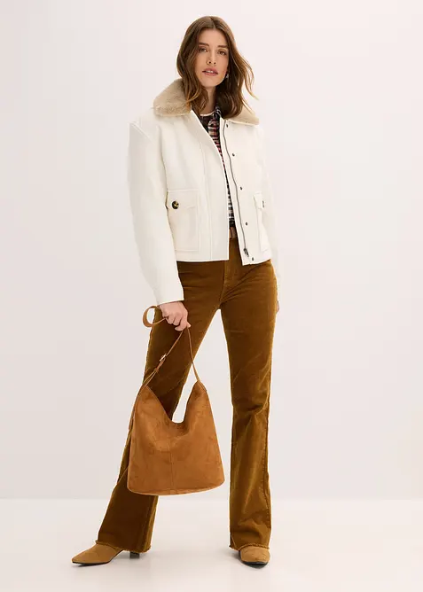 Vinterjacka i ullig stil, bonprix