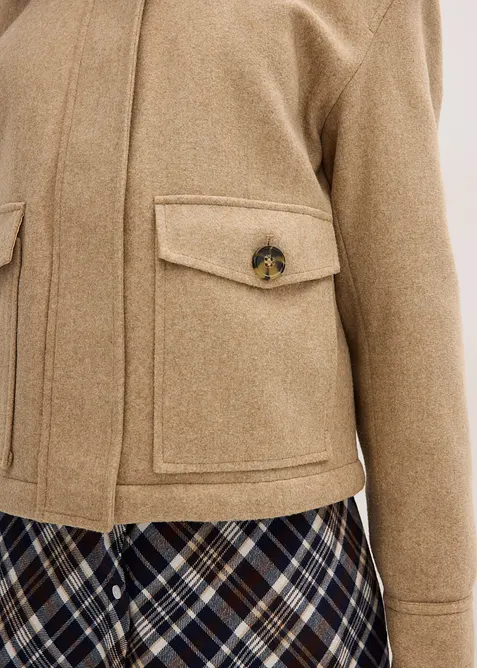 Vinterjacka i ullig stil, bonprix