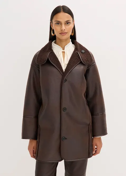 Jacka i lammskinnsimitation, bonprix