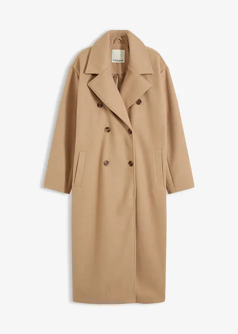 Oversizekappa med yllelook, bonprix