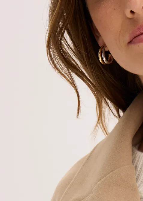 Oversizekappa med yllelook, bonprix