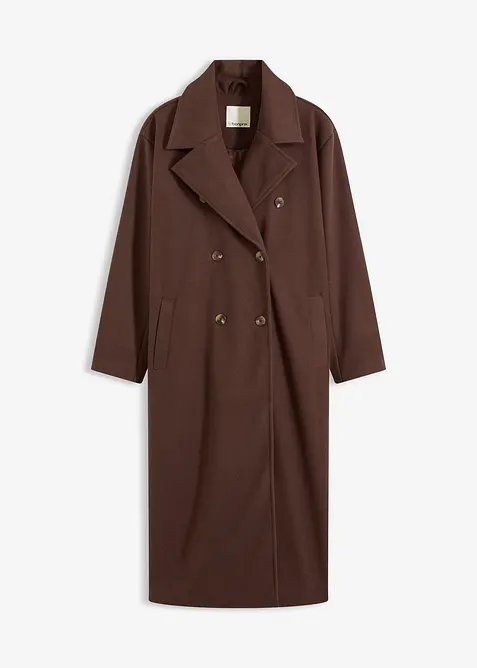 Oversizekappa med yllelook, bonprix