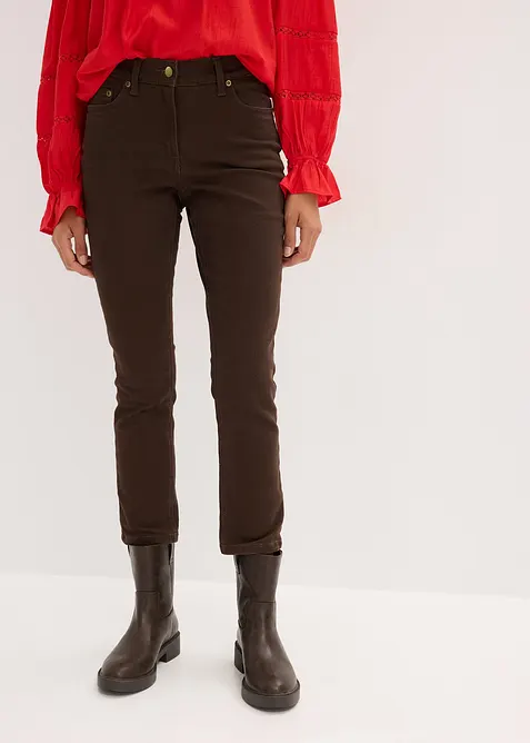 Twillbyxa av elastisk bomullsmix, bonprix