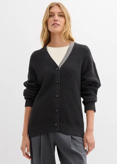 Cardigan av bomull, bonprix