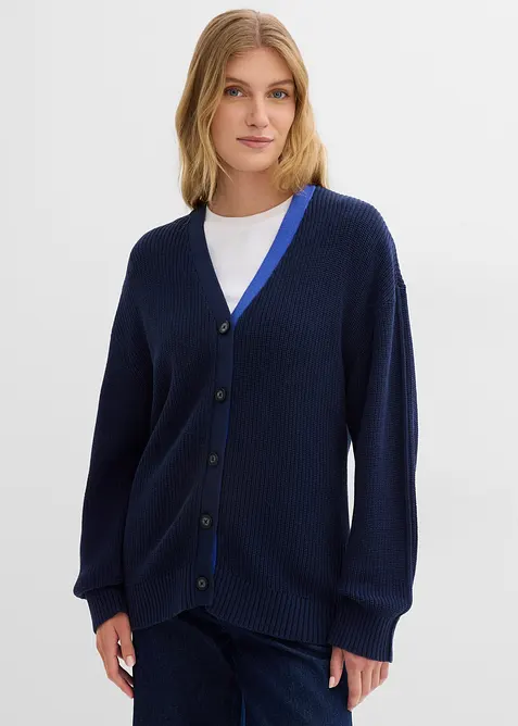 Cardigan av bomull, bonprix