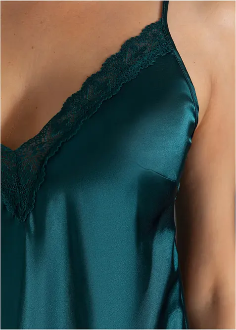 Negligé i satin, bonprix