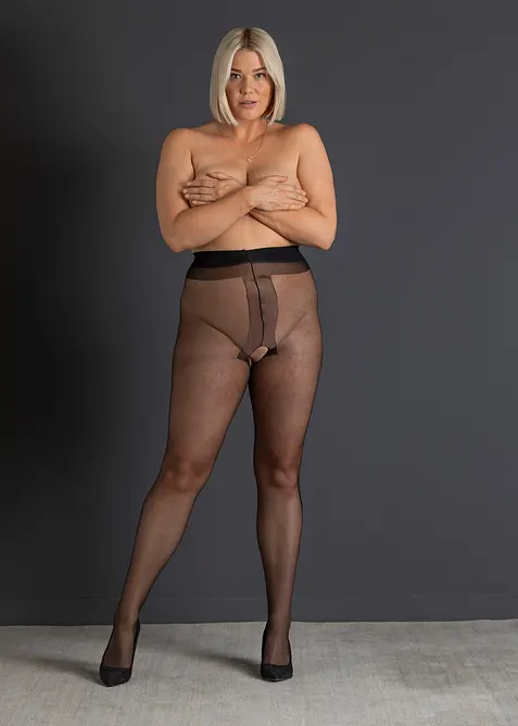 Strumpbyxa med öppen gren, 20 DEN, bonprix