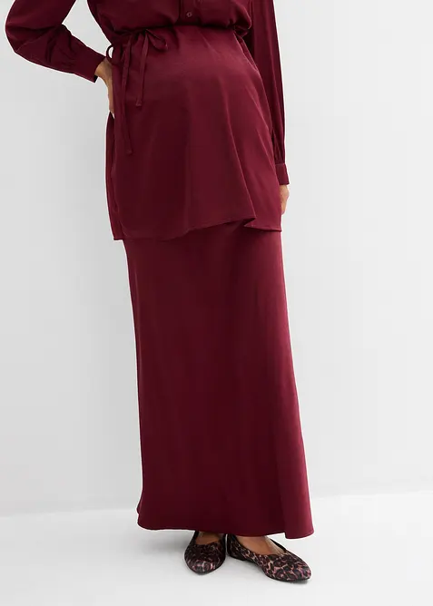 Mammakjol av satin, bonprix