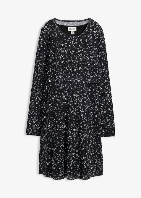 Mamma-/amningsklänning med sött blommönster, bonprix