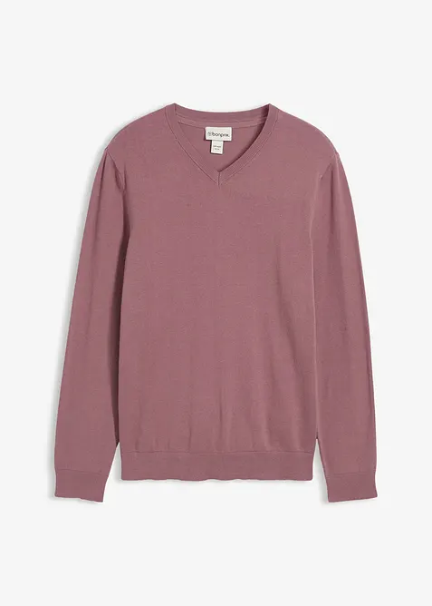 Finstickad tröja av mjuk bomullsmix, bonprix