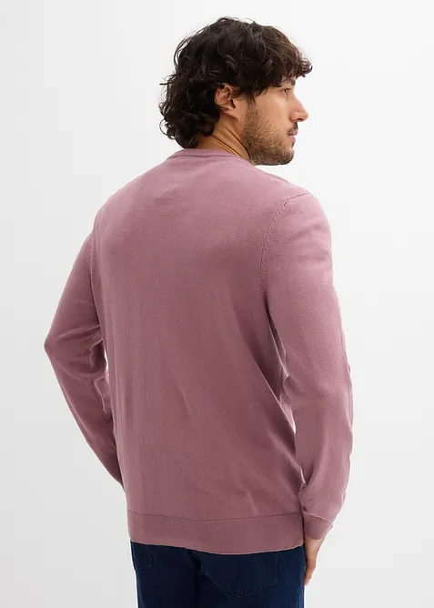 Finstickad tröja av mjuk bomullsmix, bonprix