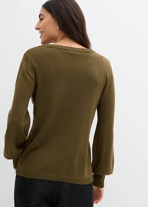 Tröja med ballongärmar, bonprix