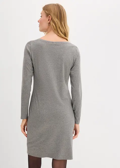 Jerseyklänning i viskos (2-pack), bonprix