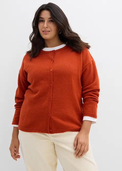 Finstickad cardigan, bonprix