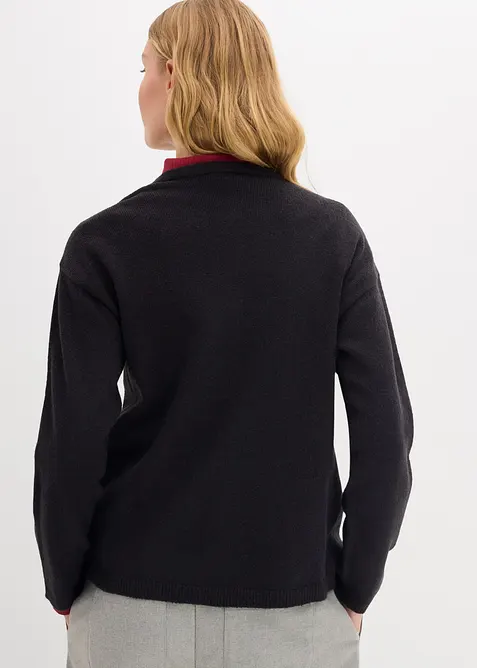 Finstickad cardigan, bonprix