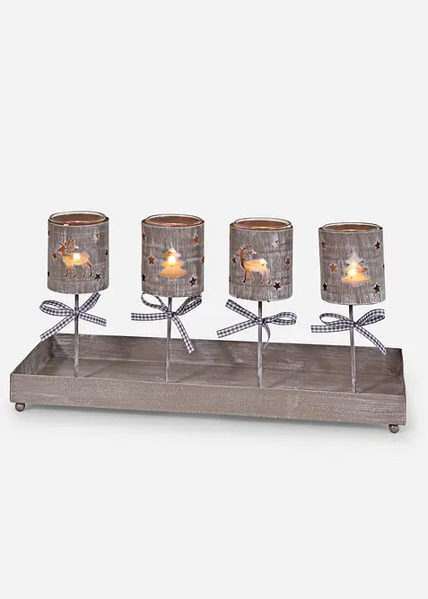 Ljusstake för 4 värmeljus, bonprix