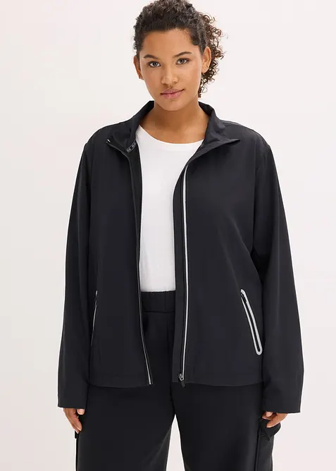 Tunn funktionsjacka med reflexer, bonprix