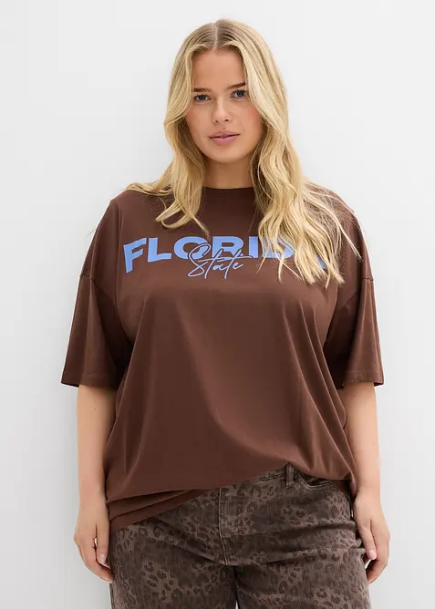 T-shirt i oversizemodell av ekologisk bomull, bonprix