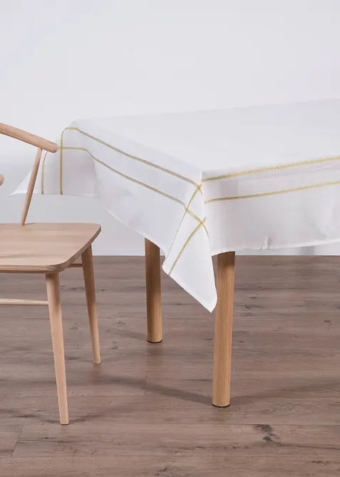 Bordsduk i glansig jacquard, bonprix