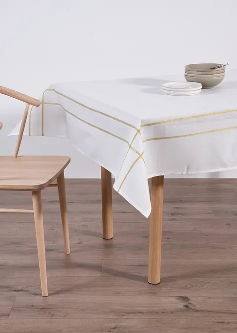 Bordsduk i glansig jacquard, bonprix