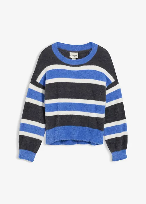 Stickad tr&ouml;ja i oversizemodell, bonprix