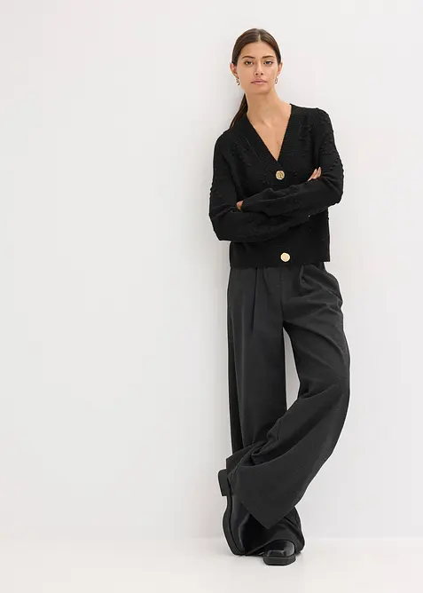 Strukturmönstrad cardigan, bonprix