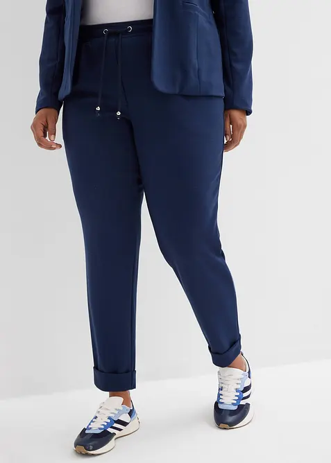 Dra p&aring;-byxa med mjuk viskos, bonprix