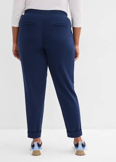 Dra p&aring;-byxa med mjuk viskos, bonprix