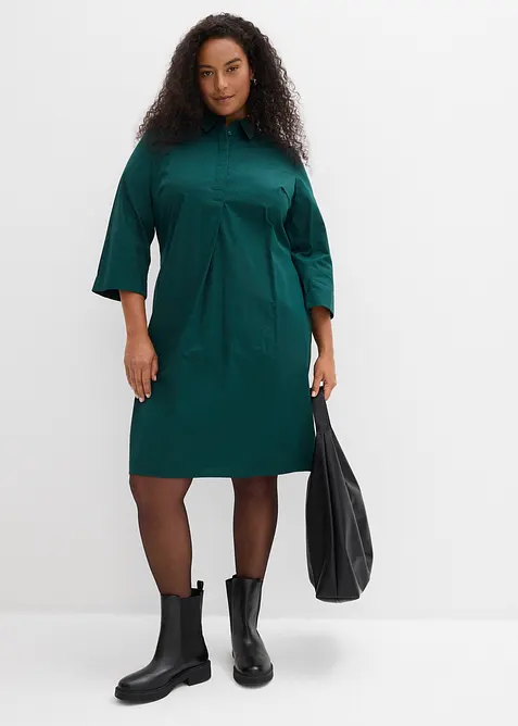 Klänning i ren bomull, bonprix