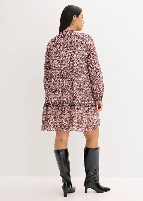 Klänning med broderi, bonprix