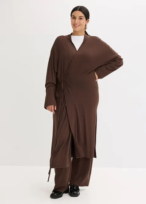 Stickad cardigan av mjuk viskosmix, bonprix