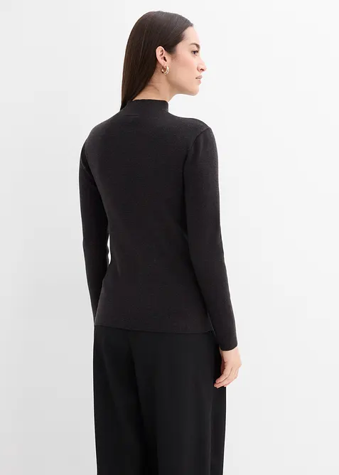 Finstickad cardigan av mjuk viskosmix, bonprix