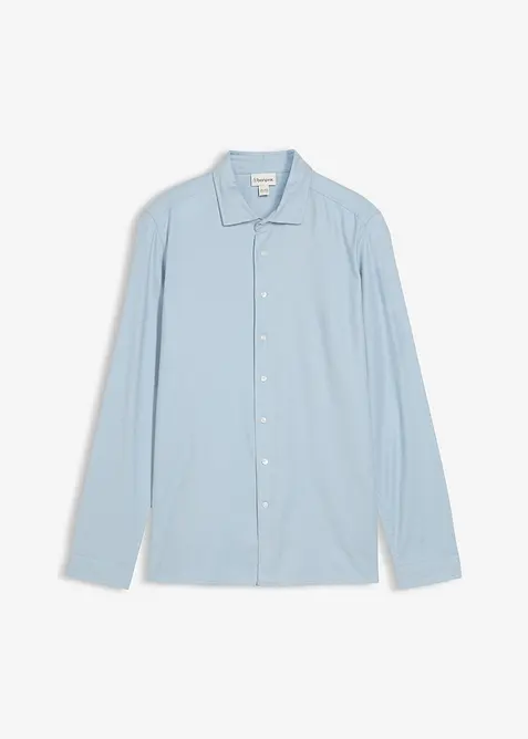 Business-skjorta i flanell av ren bomull, Slim Fit, bonprix