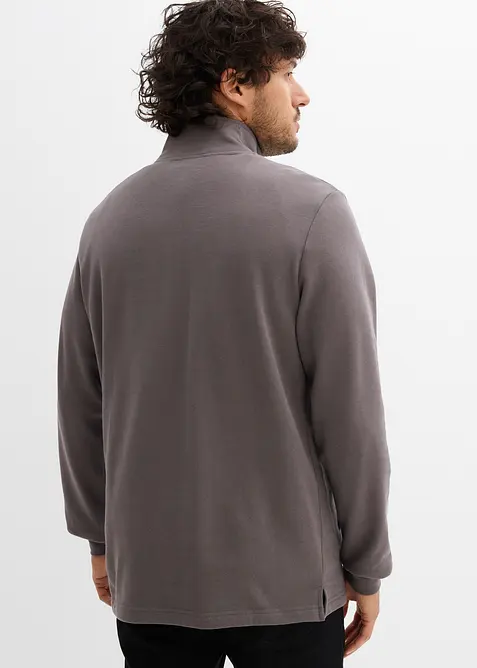 Sweatshirt i ekologisk bomull, med praktiska fickor och rak nederkant, bonprix