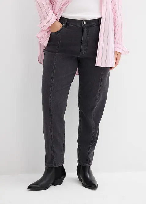 Mom Jeans High Waist, Stretch, bonprix