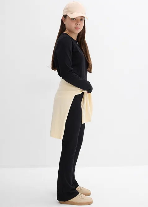 Långärmad topp och jerseybyxa (2 delar), bonprix