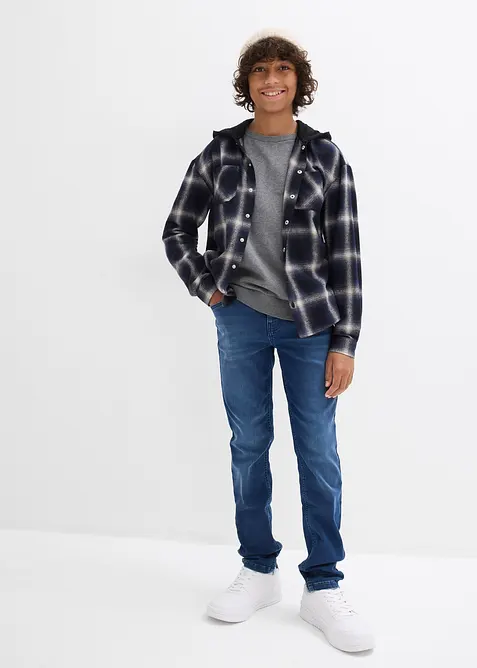 Finstickad tröja i ren bomull (2-pack), bonprix