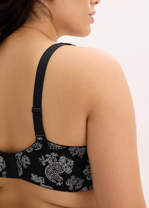 BH utan bygel, med ekologisk bomull (3-pack), bonprix