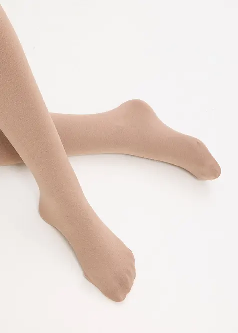 Termostrumpbyxa med fleecefoder (150 den), bonprix