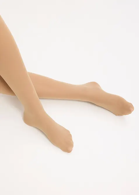 Strumpbyxa med &aring;tervunnen polyamid (30 den), bonprix