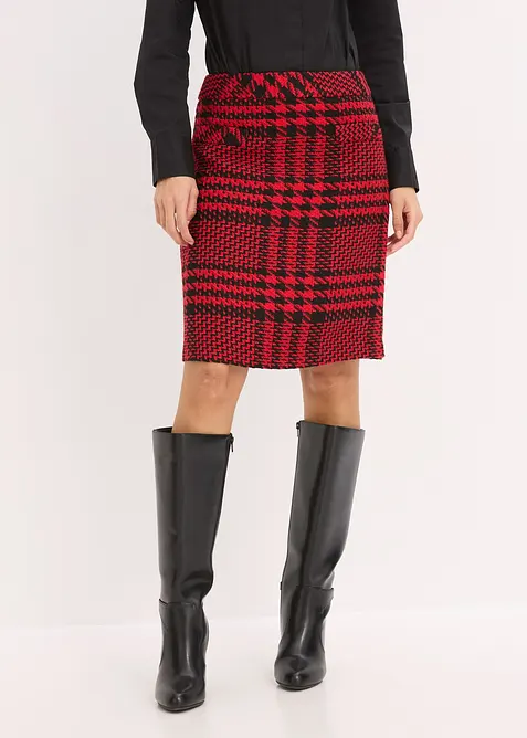 Kjol av mjuk bouclé, bonprix