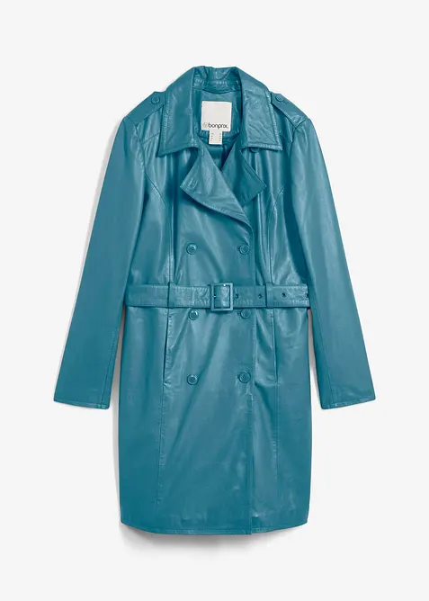 Trenchcoat av lammnappa, bonprix