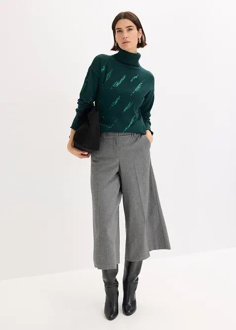 Tröja med paljetter, bonprix