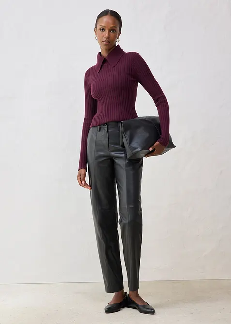 Skinnbyxa i lammnappa, bonprix