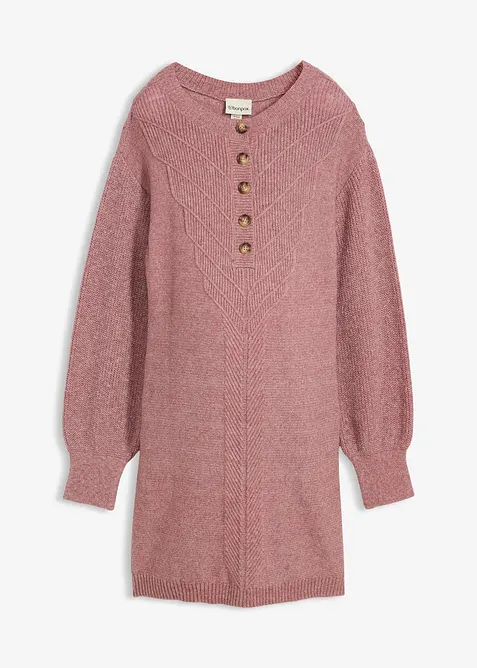 Mammaklänning med amningsöppning och lång knappslå, bonprix